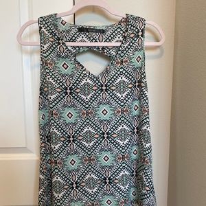 SMALL geometric print blousy tank